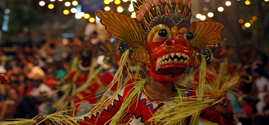 Sri Lanka Mask Dance, Ceylonwide Tours, Tours in Sri Lanka, Sri Lanka Holidays, accommodation in Waskaduwa, Kalutara, Sri Lanka